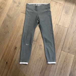UNDER ARMOUR | gray spandex leggings, size small